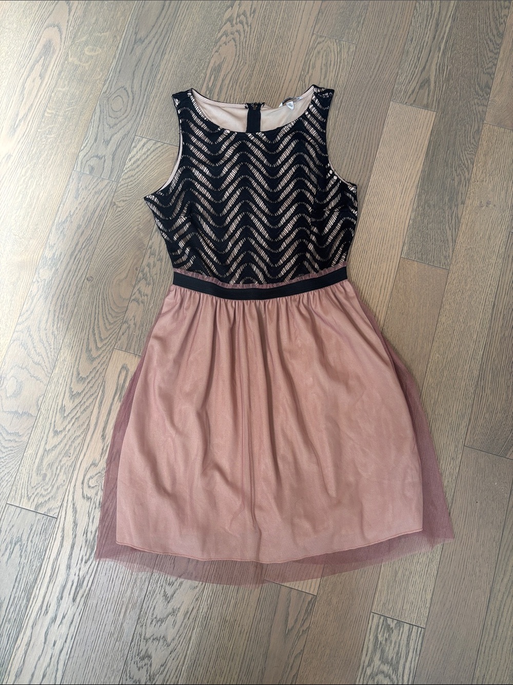 Speechless Black & Blush Pink Sleeveless Party Dress